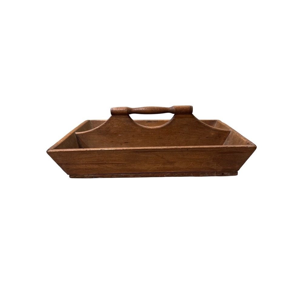 Primitive Wooden Caddy or Tote